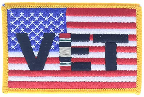 Iraq War Veteran US Flag 3 5  Embroidered Patch PWIragWArVEtk