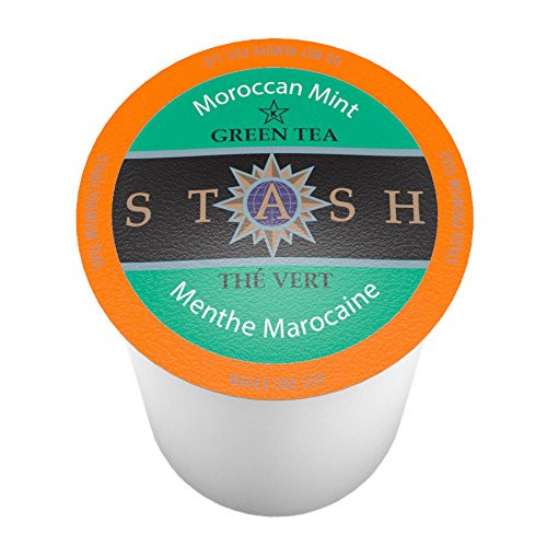 Stash Tea Moroccan Mint Single-Cup Tea for Keurig K-Cup Brewers, 40 Count