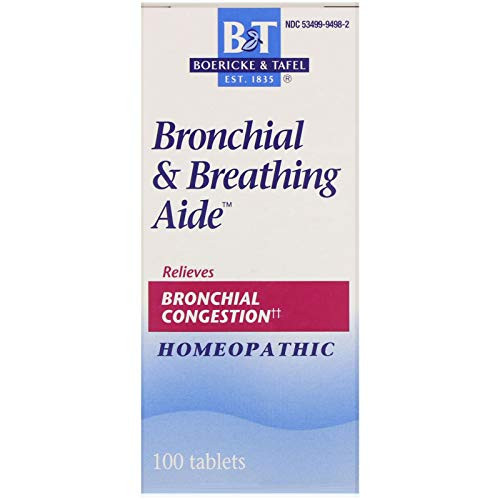 Boericke and Tafel  Bronchial and Breathing Aide 100 Tablets  Pack of 1