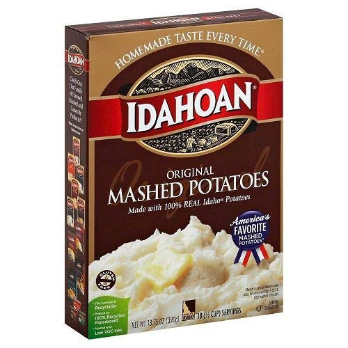 3  boxes IDAHOAN Original Mashed Potatoes  13 75 oz per box 18 servings per box