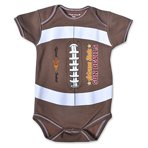 College Kids NCAA Arizona State Sun Devils MVP Football Bodysuit  6 Months  MVP Football