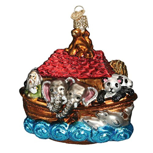 Old World Christmas Noah's Ark Glass Blown Ornament Old World Christmas Noah's Ark Glass Blown Ornament