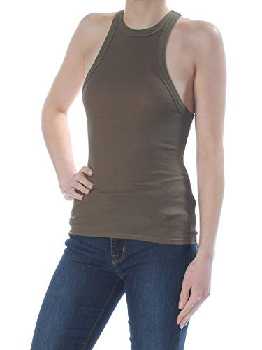 Free People Wide Eyed Tank Top Army LG  Women s 12