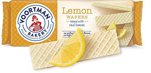 Voortman Bakery Wafers   Baked with Fresh Ingredients  No Artificial Colors  Flavors or High Fructose Corn Syrup  Pack of 4   Lemon