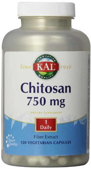 KAL Chitosan Tablets 750 mg 120 Count KAL Chitosan Tablets 750 mg 120 Count