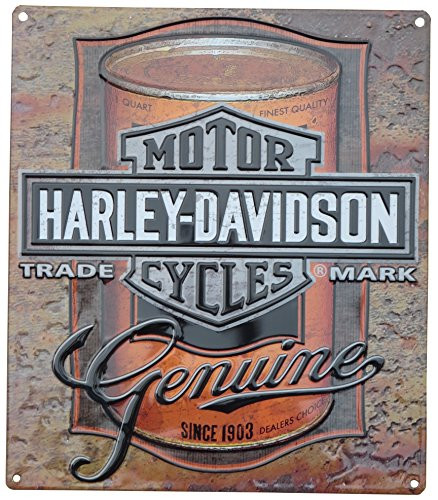 Harley Davidson Oil Can Label Sign Tin Sign 13 x 15in