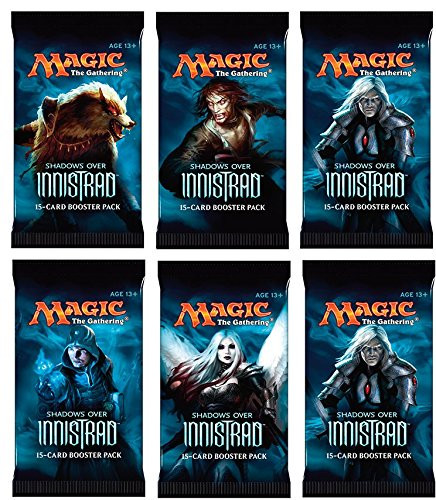 6 (Six) Packs of Magic: the Gathering - MTG: Shadows over Innistrad Booster Pack Lot (6 Packs)
