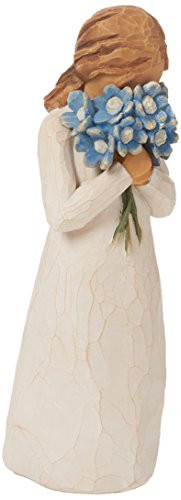 Willow Tree hand-painted sculpted figure, Forget-me-not