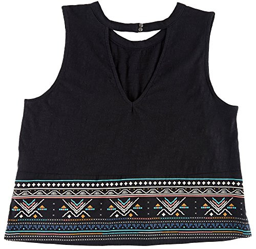 Roxy Junior s Shadows and Light Tank Top  Anthracite  L