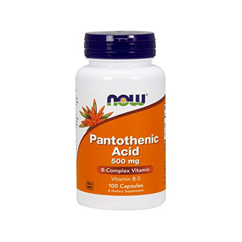 NOW Pantothenic Acid 500mg  100 Capsules  Pack of 2
