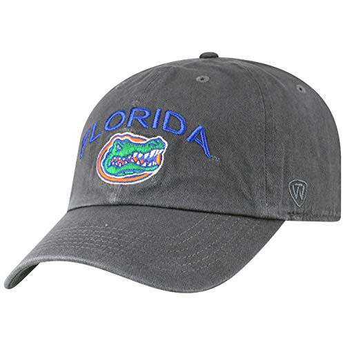 Top of the World Florida Gators Men s Adjustable Relaxed Fit Charcoal Arch hat  Adjustable