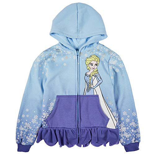 Disney Girls  Big Elsa Frozen Dress Costume Jacket  Light Blue Purple  Extra Large  14