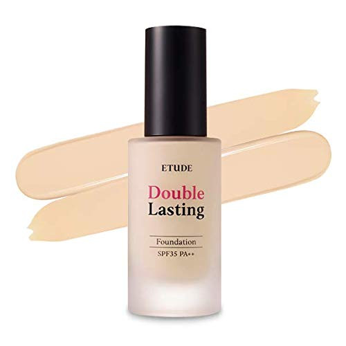 ETUDE HOUSE New Double Lasting Foundation  Neutral Vanilla  SPF35  PA    High Coverage Weightless Foundation   24 Hours Lasting Double Cover   Magnet Like Adherence without Stickiness   Makeup Base