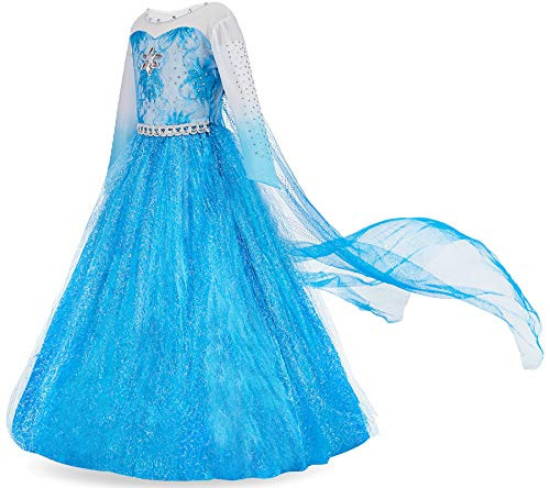 FUNNA Costume for Girls Princess Dress Up Costume Cosplay Fancy Party Blue  3T