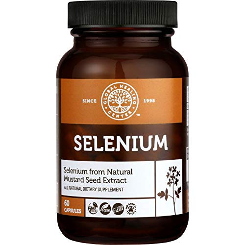 Global Healing Selenium 200mcg with Mustard Seed Extract Antioxidant Supplement for Thyroid Support Natural Metabolism and Immune System Health Non GMO Gluten Free Men Women 60 Capsules Global Healing Selenium 200mcg with Mustard Seed Extract Antioxidant Supplement for Thyroid Support Natural Metabolism and Immune System Health Non GMO Gluten Free Men Women 60 Capsules