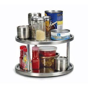 RSVP Endurance Stainless Steel 2 Tier Kitchen Turntable