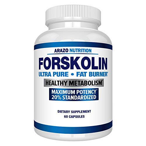 Forskolin Extract 250MG Supplement  60 Capsules  Arazo Nutrition