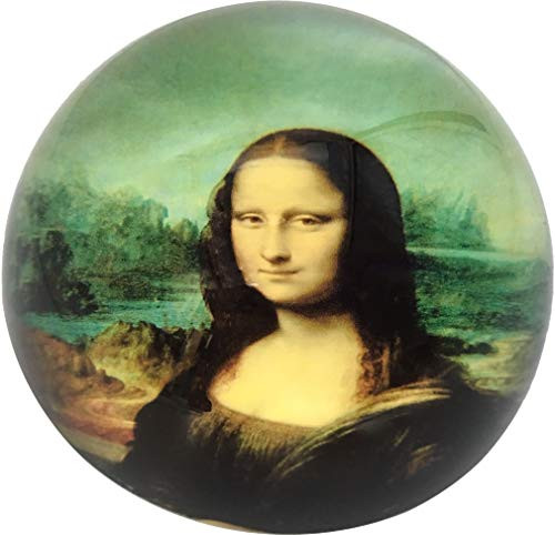 Davinci Mona Lisa Glass Dome Desk Museum Paperweight Leonardo Da Vinci 3W