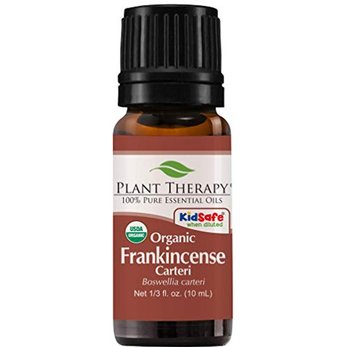 Plant Therapy Frankincense Carteri Organic Essential Oil 100 Pure  USDA Certified Organic  Undiluted  Natural Aromatherapy  Therapeutic Grade 10 mL  1 3 oz