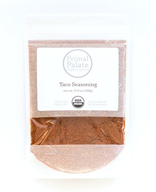 Primal Palate Organic Spices Taco Seasoning Certified Organic 5 9 oz resealable bag Primal Palate Organic Spices Taco Seasoning Certified Organic 5 9 oz resealable bag