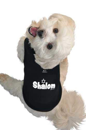 Ruff Ruff and Meow Dog Tank Top  Shalom  Black  Medium