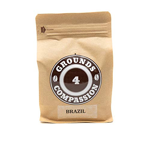 Grounds 4 Compassion Brazil Cerrado Ground Medium Roast Coffee   12 Ounce