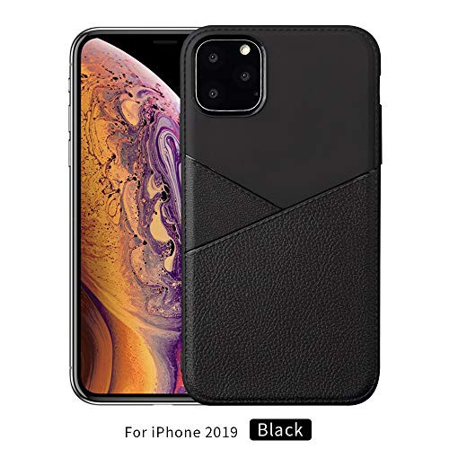 Austech Ultra Light Weight iPhone 11 Leather Case Protective Ultra Thin Slim Shockproof Anti Scratch Phone Case for Apple iPhone 11   iPhone 11 Pro iPhone 11 Pro Max  Black  iPhone 11