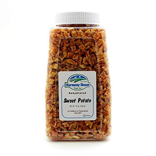Harmony House Foods Dried Sweet Potato  diced  20 oz  Quart Size Jar  for Cooking  Camping  Emergency Supply  and More Harmony House Foods Dried Sweet Potato  diced  20 oz  Quart Size Jar  for Cooking  Camping  Emergency Supply  and More
