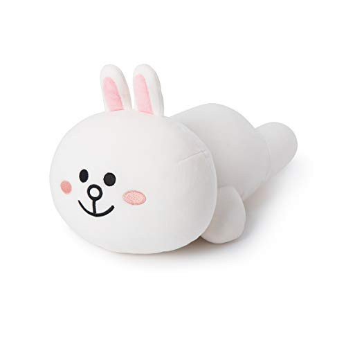 LINE FRIENDS Soft Pillow - CONY Character Mini Stuffed Cushion, White