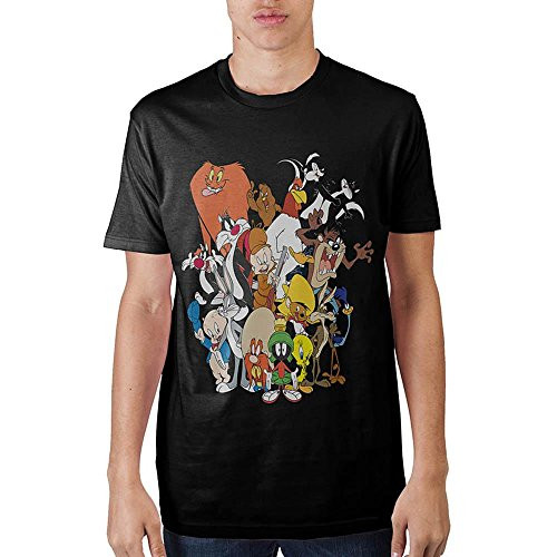 Bioworld Looney Tunes Group Black T Shirt L