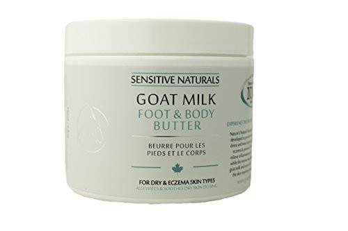 SENSITIVE NATURALS GOAT MILK FOOT and BODY BUTTER 4 Fl Oz For Sensitive Skin SENSITIVE NATURALS GOAT MILK FOOT and BODY BUTTER 4 Fl Oz For Sensitive Skin