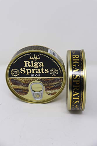 Riga Sprats in Oil Imported from Latvia 5 6 Ounces 2 Pack