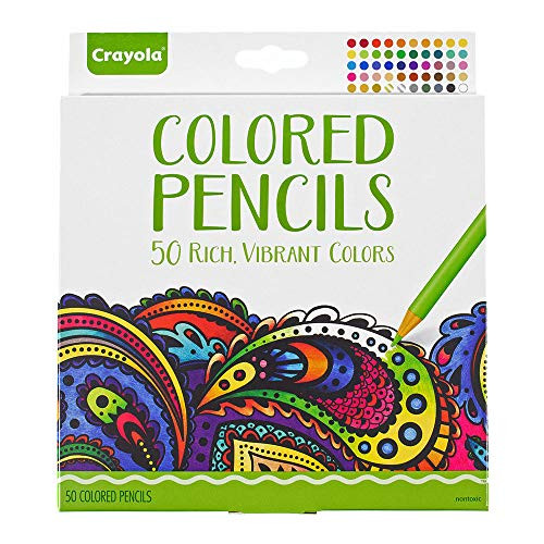Colored Pencils 50 Pack of Pre Sharpened Crayola Pencils Adult and Kid Coloring Colored Pencils 50 Pack of Pre Sharpened Crayola Pencils Adult and Kid Coloring
