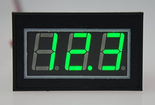 SMAKN® 0.56" Waterproof Digital Voltmeter DC 4.5-150V LED Auto Mini Volt Tester Panel Meter (GREEN)