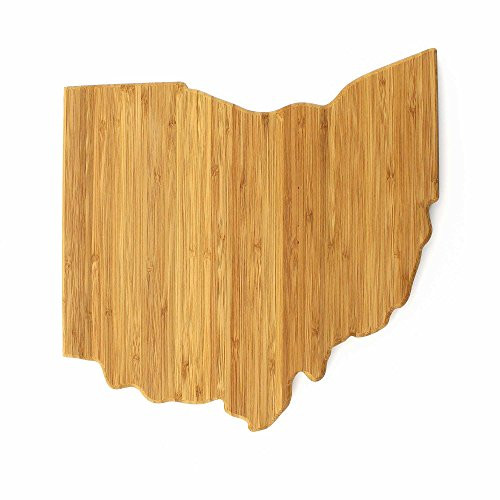 BambooMN - Ohio Cut Out Bamboo Cutting Board - 11.75" x 12" x .75" - 1 Piece