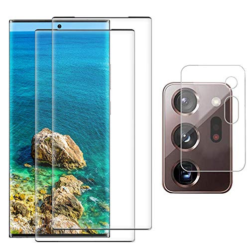 Galaxy Note 20 Ultra Screen Protector 2 Pack  Anti Fingerprint Anti Scratch Tempered Glass for Samsung Galaxy Note20 Ultra 5G