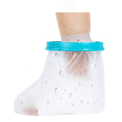 DOACT Foot Cast Covers for Shower Bath  Waterproof Cast Protector Keep Cast Bandage Dry  Reusable Watertight Adult Cast Bag for Broken Surgery Foot Wound Burns Ankle Toe  11 x 13 7 x 7 Inches