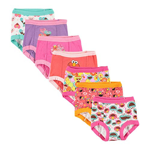Sesame Girls  Toddler Street 7pk Potty Training Pant  4T