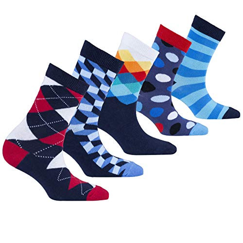 Socks n Socks Kids 5pk Fun Cotton Colorful Crew Socks Gift Box Medium Socks n Socks Kids 5pk Fun Cotton Colorful Crew Socks Gift Box Medium