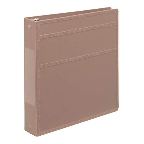 Carstens 1 5  Inch Heavy Duty 3 Ring Binder   Side Opening  Dusty Rose