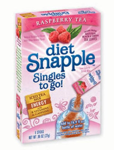 Snapple Diet Singles To Go Tea  Raspberry  6 Count  Pack of 6