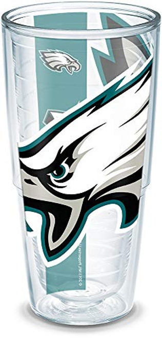 Tervis NFL Philadelphia Eagles Colossal Wrap Individual Tumbler  24 oz  Clear