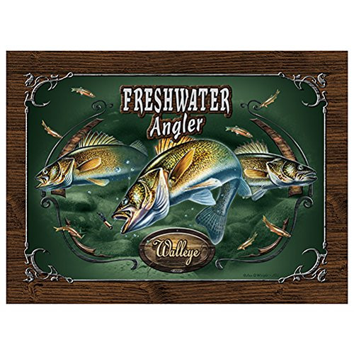 SignMission Walleye Freshwater Angler Novelty Sign Indoor Outdoor Funny Home Décor for Garages Living Rooms Bedroom Offices Personalized Gift Wall Plaque Decoration SignMission Walleye Freshwater Angler Novelty Sign Indoor Outdoor Funny Home Décor for Garages Living Rooms Bedroom Offices Personalized Gift Wall Plaque Decoration