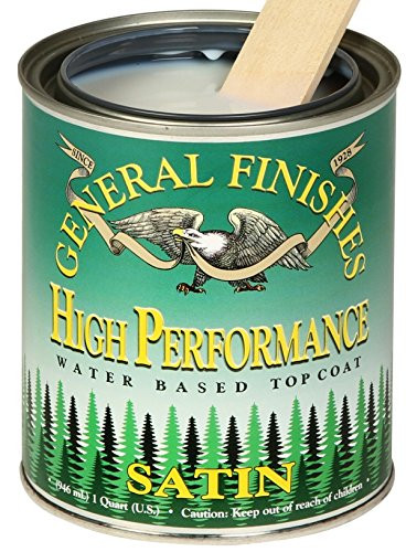 General Finishes PTHS High Performance Water Based Topcoat, 1 pint, Satin
