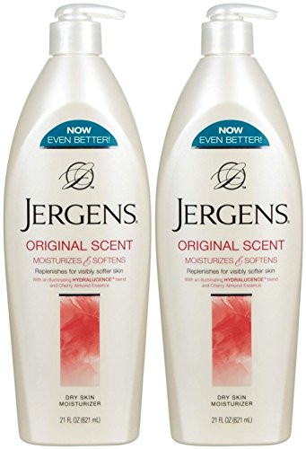 Jergens Original Scent Dry Skin Moisturizer  21 Ounce Bottle  Pack of 2