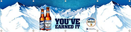 Dimike Busch Beer Can Busch Beer Camo Busch Beer Mountains Busch Beer Flag 2x8ft Banner