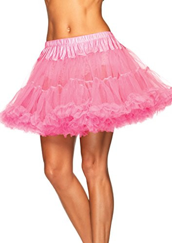 Leg Avenue Women s Layered Tulle Petticoat  LT  PINK  O S
