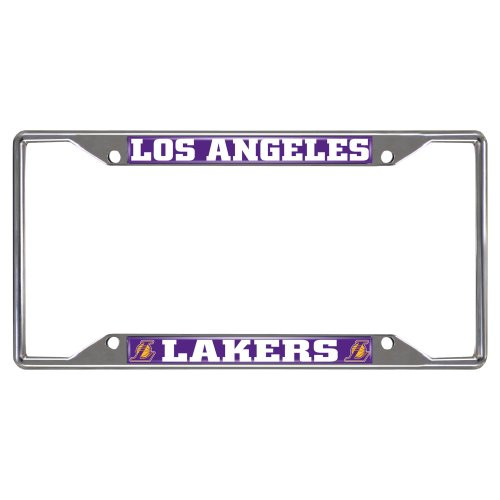 SLS Los Angeles Lakers NBA Colored Metal License Plate Frame