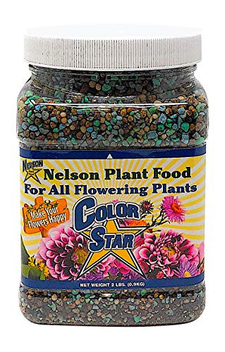 Nelson Plant Food For All Flowering Plants Annuals Perennials Bulbs Shrubs Indoor Outdoor Granular Fertilizer Color Star 19-13-6 (2 lb)