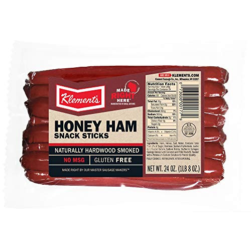 Klements Meat Snack Sticks 24 oz  Honey Ham